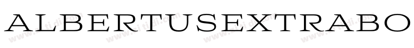 albertusextrabold re字体转换